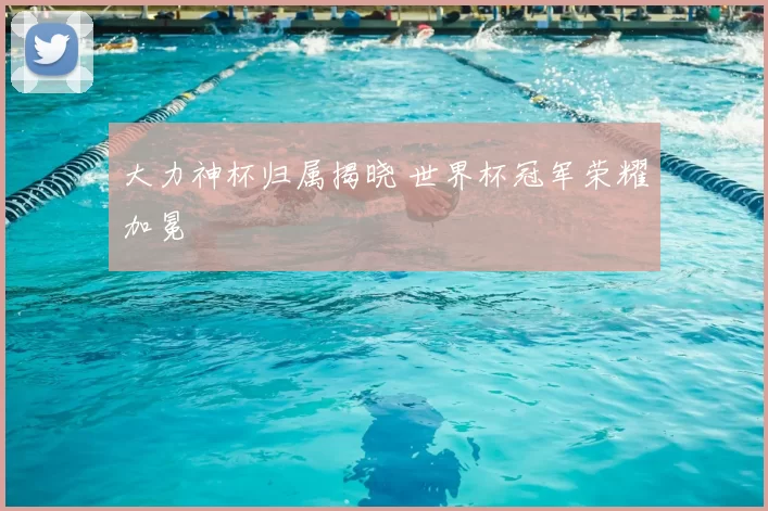 大力神杯归属揭晓 世界杯冠军荣耀加冕